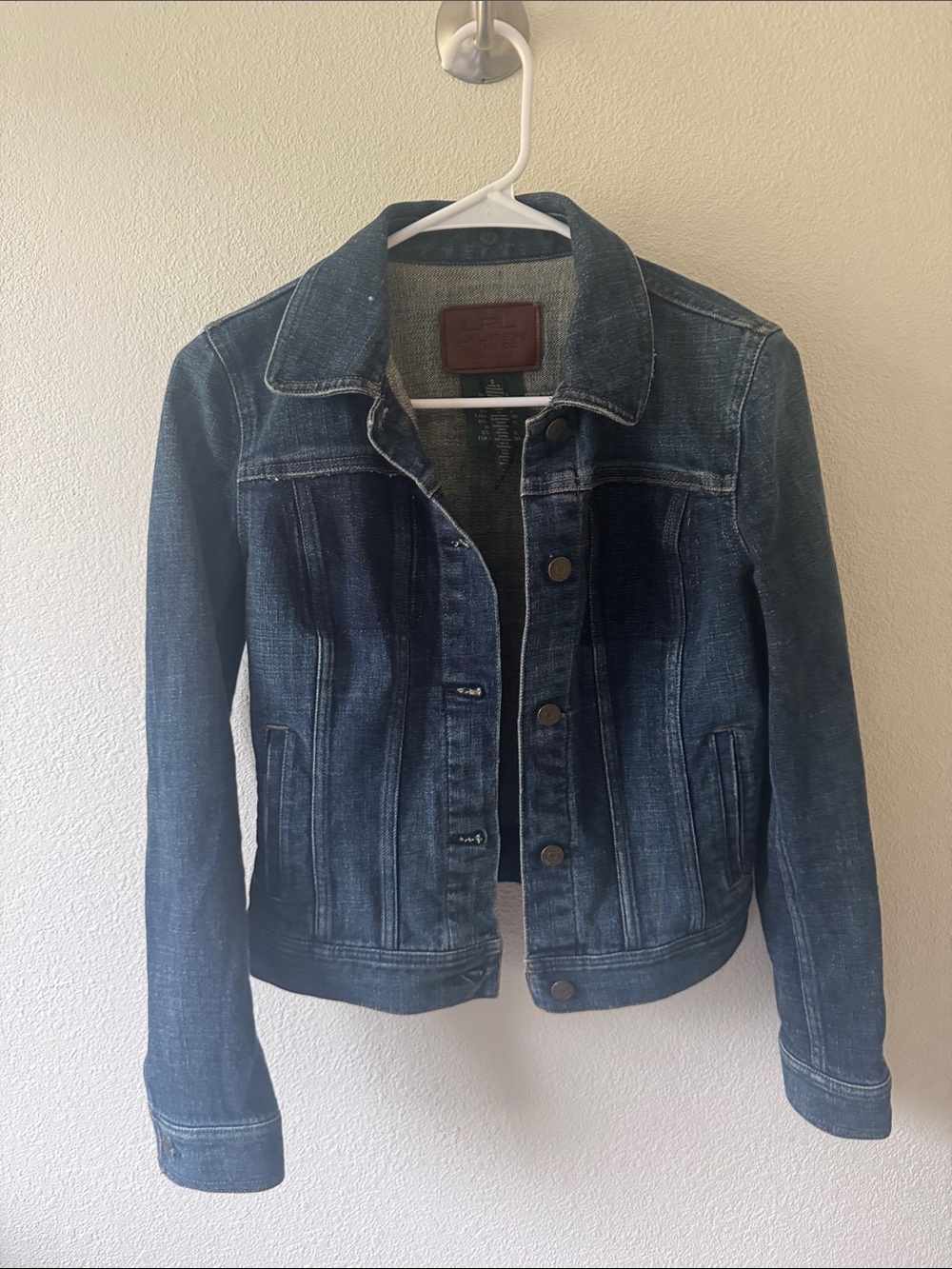 Lauren Ralph Lauren Jeans Co. Denim Trucker Jacket Blue Small